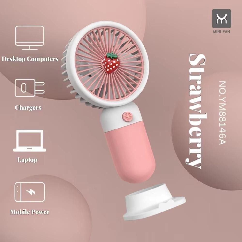 Cute Style Mini Fan Fruit Theme Handheld Fan Handheld Portable Fan  Summer Use