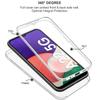 Чехол для телефона Samsung Galaxy A22 5G 360° двойной прозрачный силиконовый мягкий противоударный