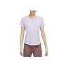 Nike Dri-FIT One Luxe Solid Crew Neck Sun Protection Quick-Dry Short Sleeve T-Shirt Women Tops Purple DD0619-530