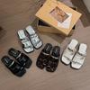 Fashion Toe Clip Wedge-shaped Women's Slippers Flat-soled Fashion Sandals Summer 2025 New Trend Casual Design Slide Women's Shoes