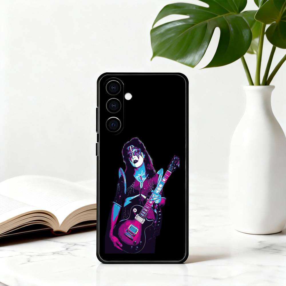 Чехол для телефона Singer A-Ace-S F-Frehley-AFES Черный Силиконовый Мягкий Для Samsung Galaxy A73,A72,A71,A70,A53,A52,A51
