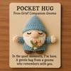 Pocket Hug Gnome Handmade Crochet Gnome with Inspirational Positive Card Mini Stress Relief Companion Doll Encouragement Gifts for Family Friends