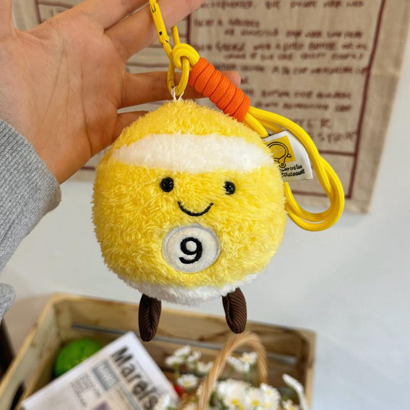 Игрушка Бильярд Плюшевый Брелок Милая Мультяшная Кукла Подвеска для Рюкзака Подарок Праздник