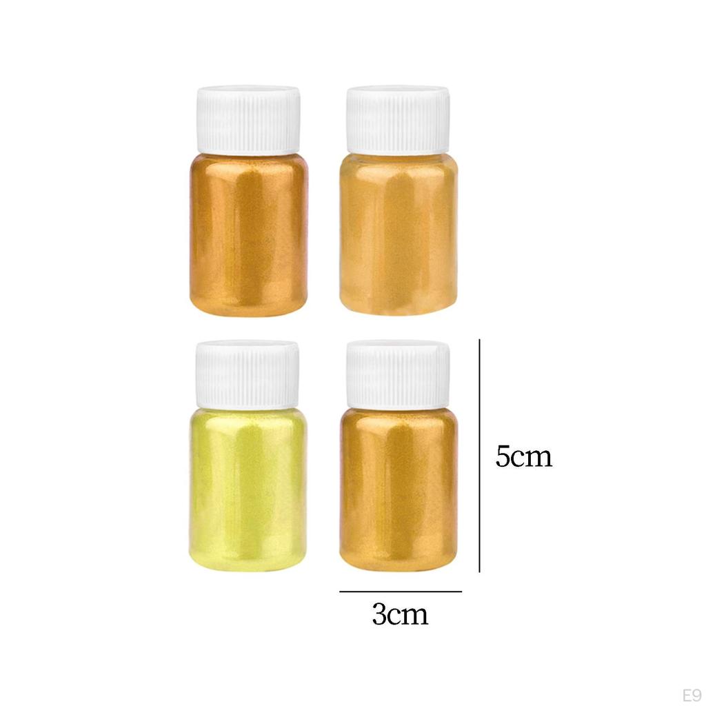 4 шт., слюдяный порошок, пигмент, мерцающий блеск для мыла для ногтей из эпоксидной смолы