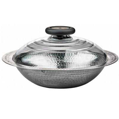 Кастрюля из нержавеющей стали 23 Yukihira IH, совместимая с MIS-23, 1900 мл, серебристая