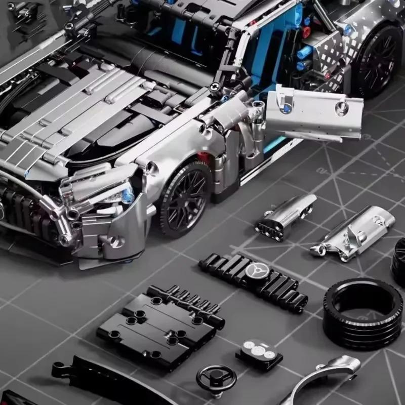 2026 Новый гоночный автомобиль в масштабе Набор строительных блоков Модель для мальчиков и взрослых Коллекционный подарок на день рождения
