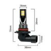 2 шт. 9006 HB4 противотуманные фары лампа 3030SMD 3000K золотисто-желтый автомобильный ходовой фонарь авто светодиоды свет DC 9-32V противотуманные фары фары