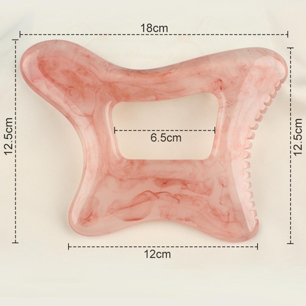 1pc Large Gua Sha Body Tool-Resin Muscle Massager for Back, Neck, Face&Legs-Ergonomic Design with Serrated Edges for Deep Tissue