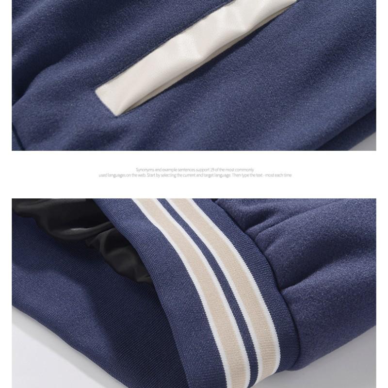 Мужская весенне-осенняя мода, свободная куртка с курткой в ​​​​Европе и США, бейсбольная повседневная одежда