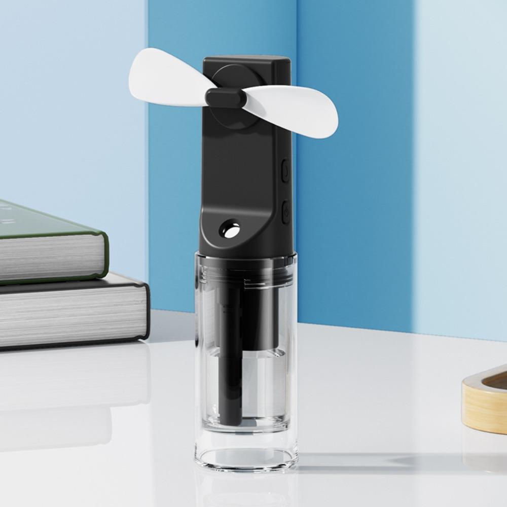 USB Rechargeable Handheld Portable Humidifier Fan Face Steamer Camping Cooling Fan  Travel