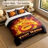 3Pcs Bedding Set Custom Name Text, 1 Sheet 2 Pillowcases Home Bed DecorGalatasaray FC