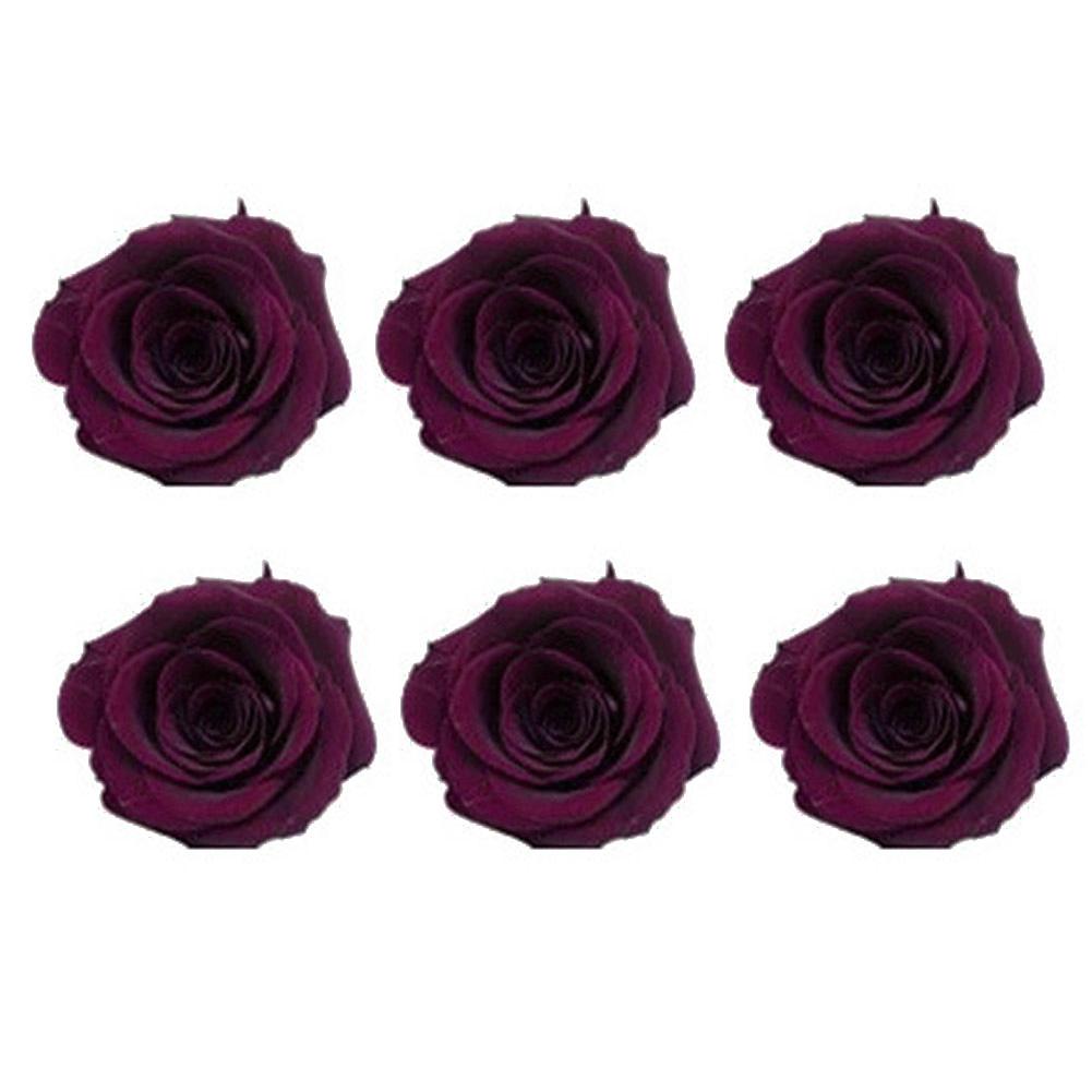 6шт/кор. 5-6см сохранившийся цветок бессмертная роза DIY Валентина свадебный праздник подарок