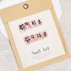 Chic Black Camellia Nail Tips: Elegant Little Fragrance Style, Handmade, 30-Piece Set