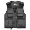 Outdoor Casual Vest Men's New Large Size Workwear Multi-pocket Quick-drying Mesh Fishing Vest