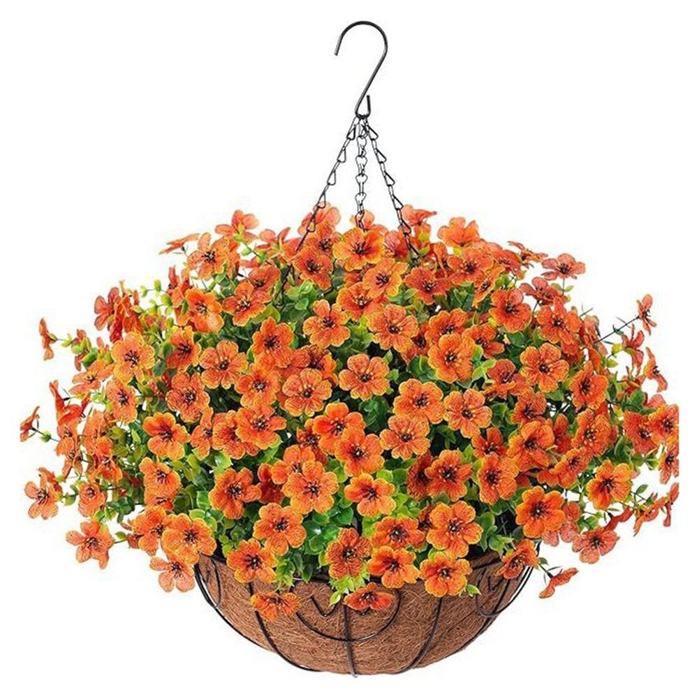 Inch Diy Basket 10 Chain With Vibrant Artificial Flowers For Decoration