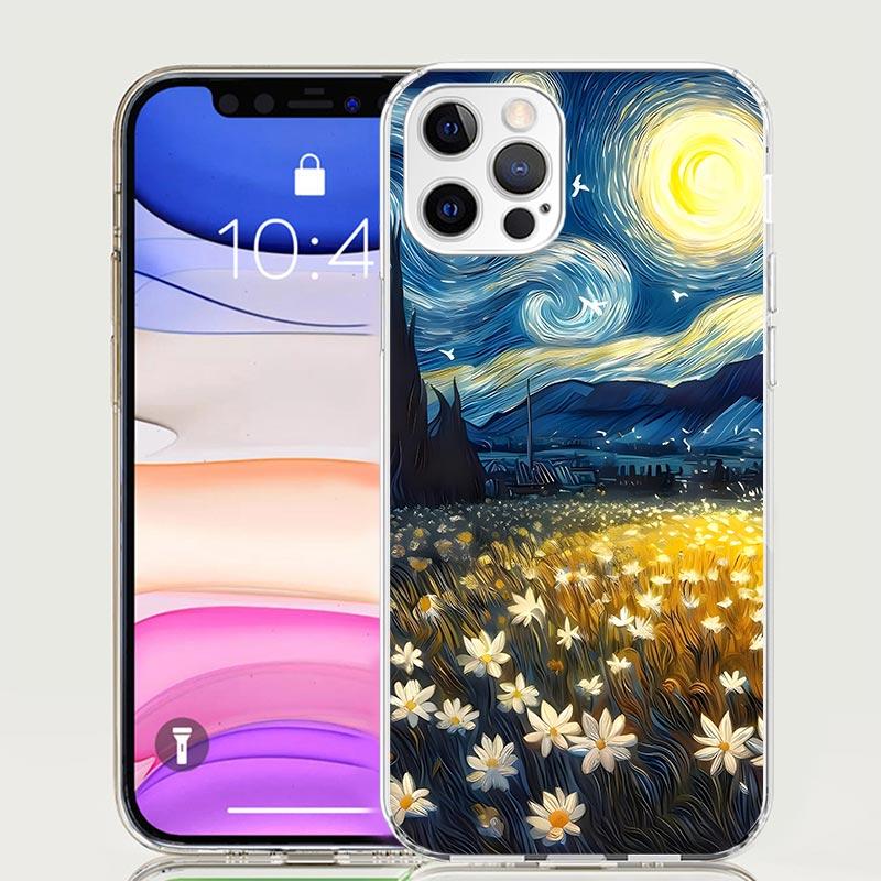 Чехол для телефона «Звездная ночь» Ван Гога для iPhone 17 Air 16 15 Plus 11 14 Pro Max 13 Mini 12 7 8 + SE Узорный художественный персонализированный чехол