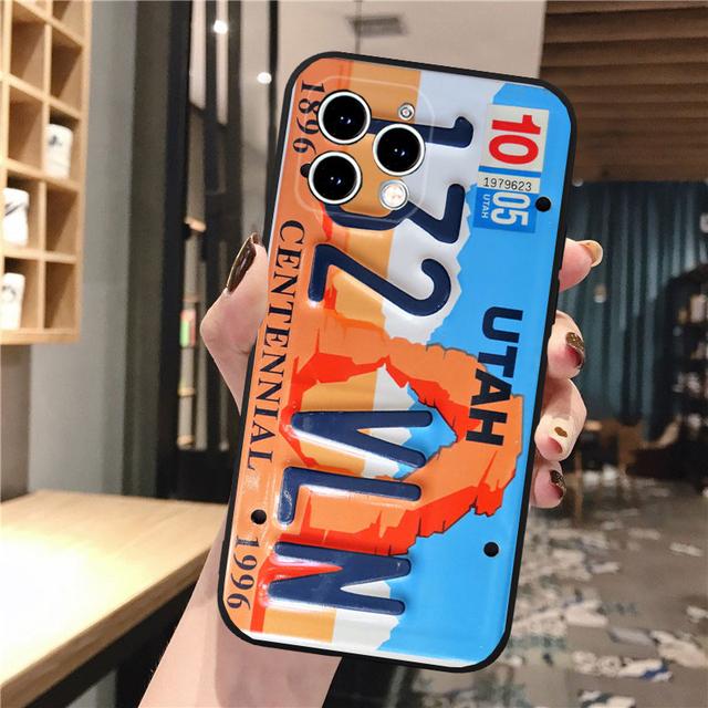 Чехол для телефона Iphone 14 Pro Max 13 12 11 Pro Max Xs Xr X 12mini 14 Plus Se, чехол для мобильного телефона в стиле ретро с номерным знаком, принципиально