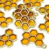 5/10/20 шт. Подвеска в виде масляных сот из сплава, желтая подвеска в виде сот, используется для изготовления ювелирных изделий своими руками, ожерелья, браслета, поделок