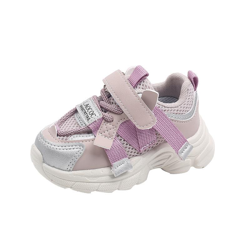 Children Sports Shoes Spring Lightweight School Boy Running Shoes Little Girl Sneakers Soft Patchwork Student Shoes H03035