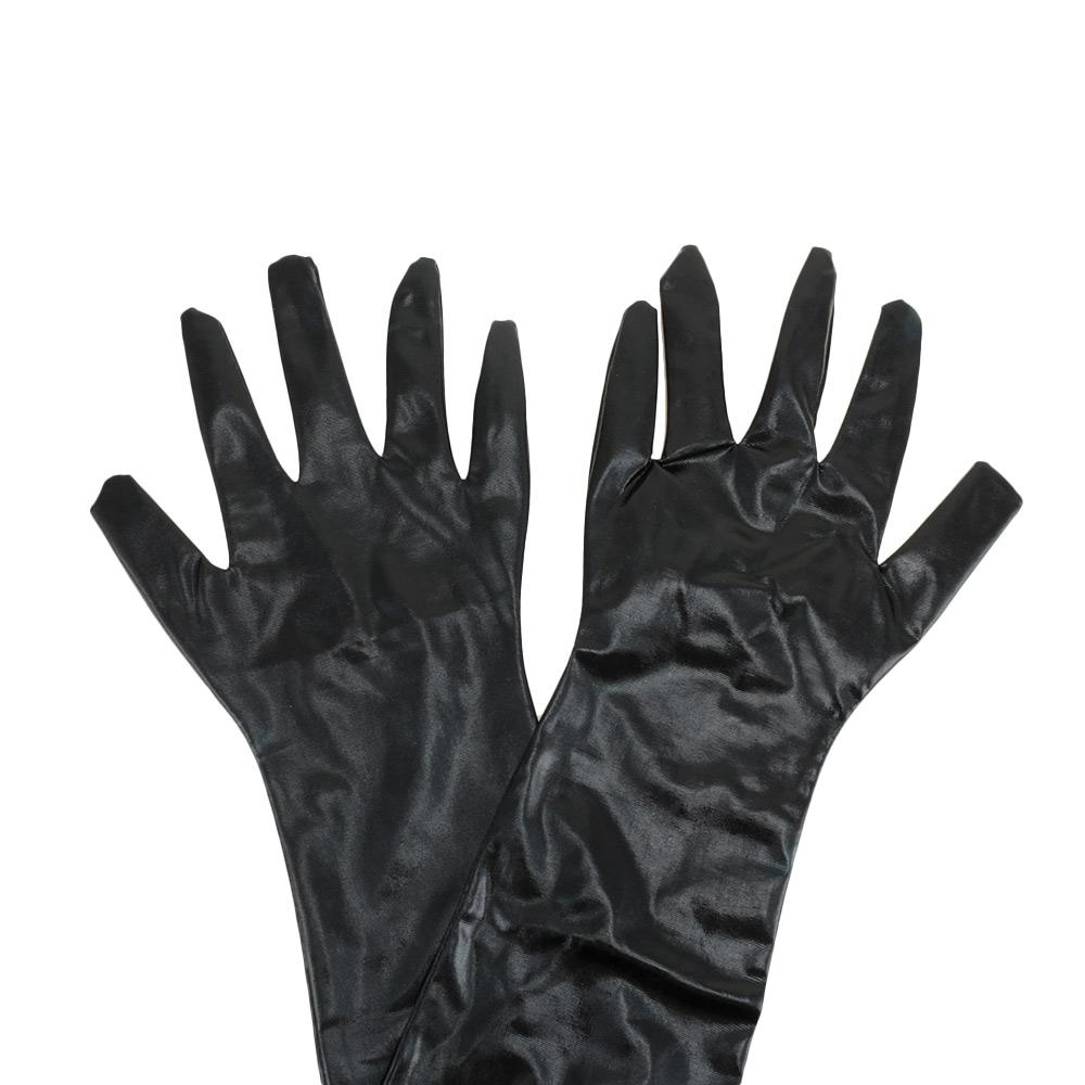 Клубные Женские Косплей Аксессуары Костюмы-Кэтсьюты Сексуальные Фетиш Длинные Латексные Перчатки Взрослые