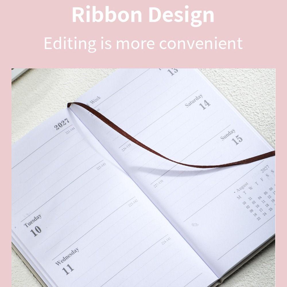 with Calendar 2027 Agenda Book A6 Notebooks To Do List English Notepad School Office Supplies