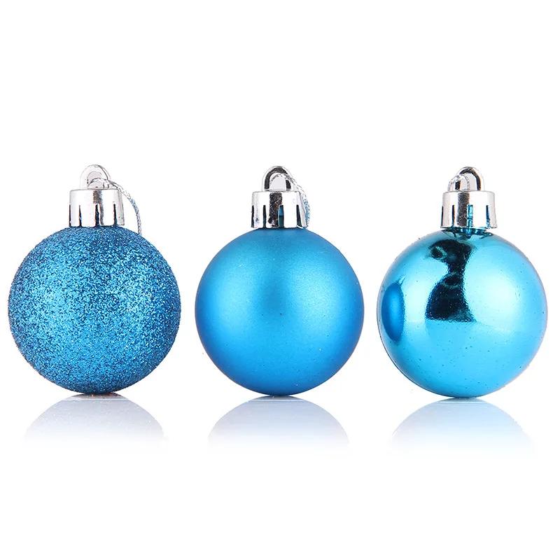 24pcs/Box Christmas Balls Christmas Tree Ornaments Christmas Decoration for Home Party Christmas Hanging Pendant
