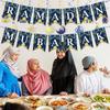 Ramadan Banner Ramadan Decorations for Home Ramadan Kareem Bunting Banner for Muslim Eid Mubarak Party