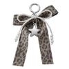Брелок с бантиками для женщин и девочек, леопардовый принт, аксессуар для сумки, шарм для женщин, сплав, брелок для ключей, модный кулон для сумки