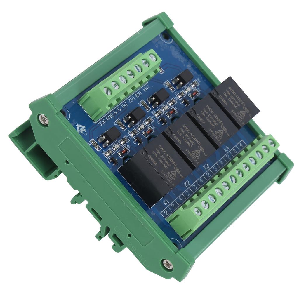 4-канальный релейный модуль 5 В оптопара изолирующий релейный модуль плата усилителя PLC