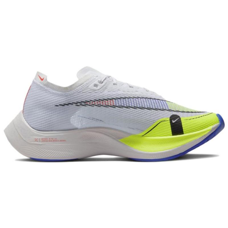 Nike Женские кроссовки ZoomX Vaporfly Next% 2 'Белый Вольт Голубой' повседневные CU4123-103