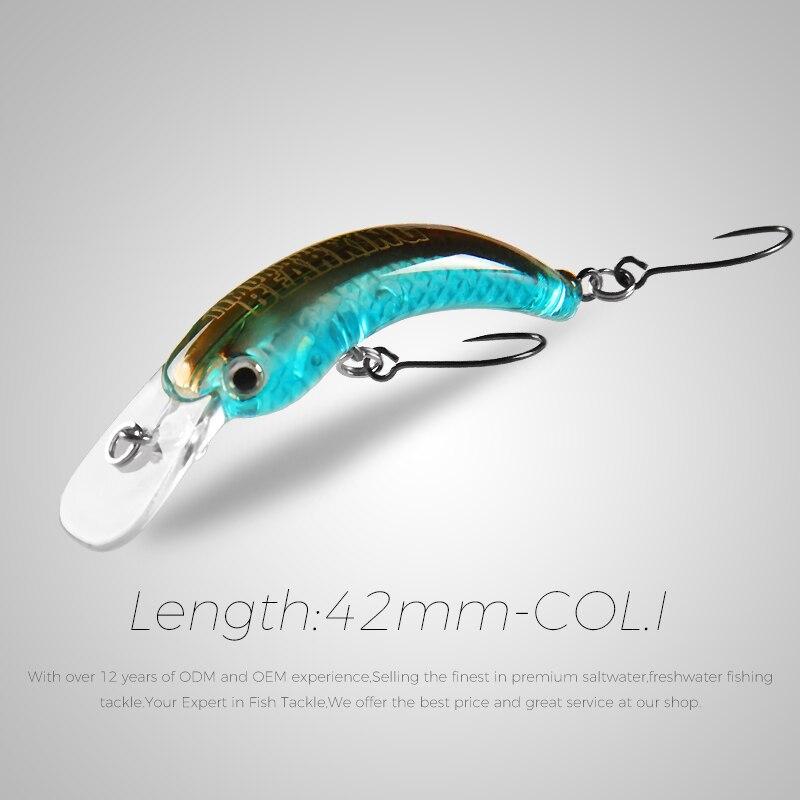 BEARKING 29 мм 42 мм рыболовная приманка для форели, мини воблер, рыболовные снасти, пресноводный гольян, рукоятка, искусственная жесткая приманка