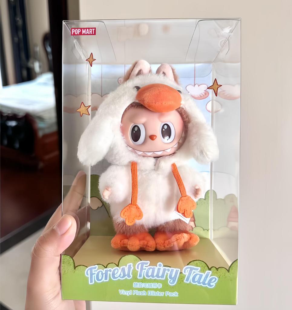 POP MART LABUBU THE MONSTERS Серия «Лесная сказка» – Плюшевый виниловый брелок с биркой – Дизайнерская игрушка