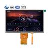 Высокояркая 7-дюймовая TFT LCD панель 800x480 для наружного использования, емкостный сенсорный экран с 50 контактами, дисплей 1000 нит