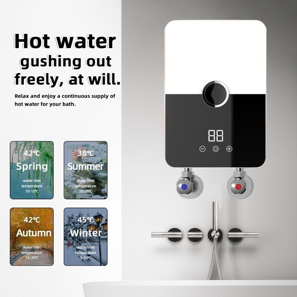 Under Sink Instant Electric Water Heater Fast Heating Mini Compact Water Heater Kitchen Tap