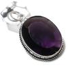 Аметист Драгоценный камень Ручная работа 925 Стерлинговое серебро Ювелирное изделие Подвеска 2.01" A3S55