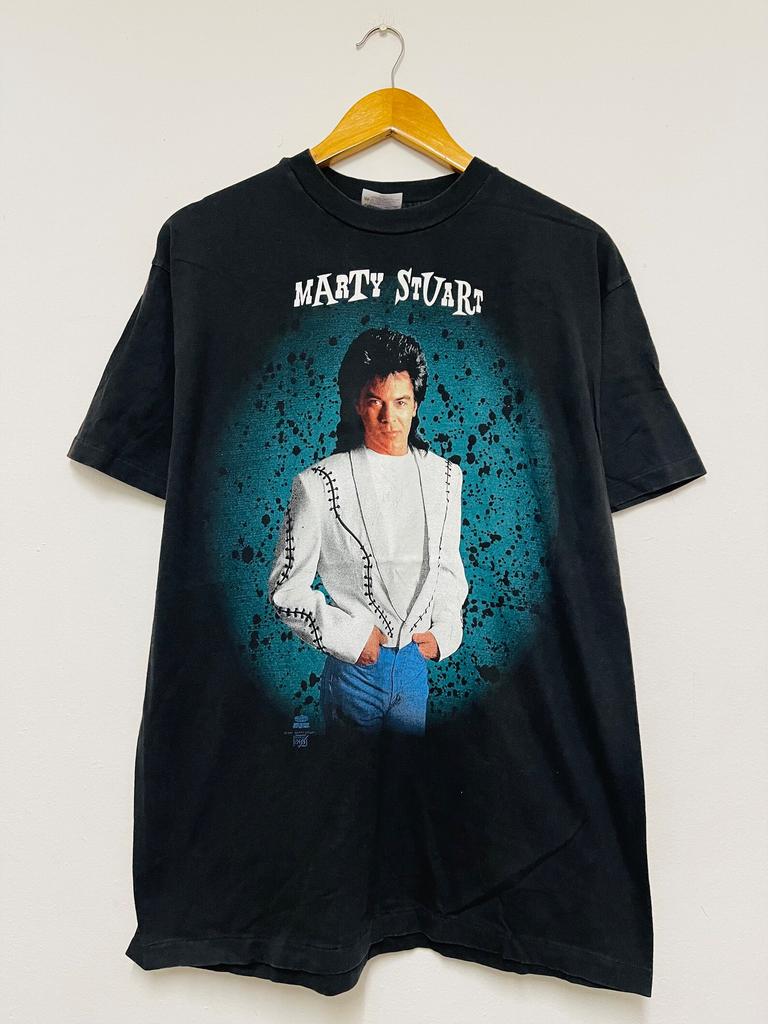 Vintage 90s Marty Stuart : This One Gonna Hurt You 1992 Music T-Shirt / Country Music / Music / Tour / Bluegrass / Streetwear / Black / L