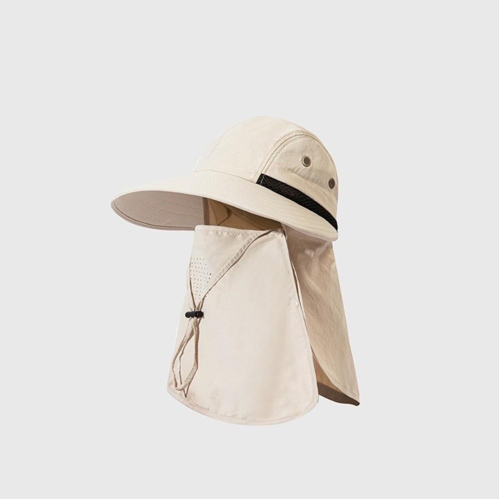 Breathable Fishing Hat Waterproof Full Face Coverage Hat Professional Neck Flap Sun Hat  Summer