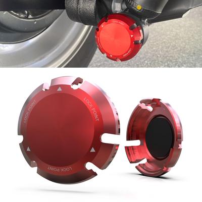 Alumania SHOCKBASE CAP для Jimny JB64 и Sierra JB74, Колпачки для регулировочных болтов развала заднего амортизатора [КРАСНЫЙ] (Набор 2) (VSJ-AC01-RE)