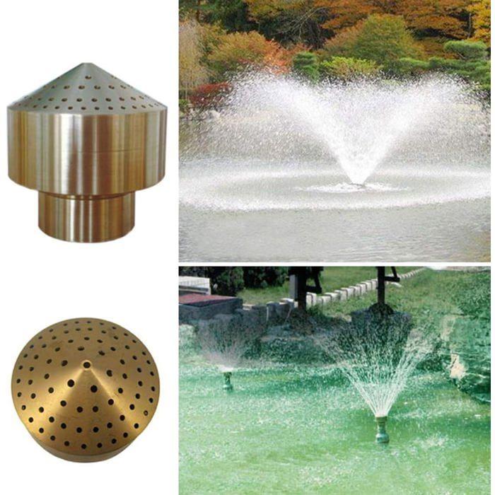 Buse de fontaine - AIMOONSA - 6 points 25x47 mm - Laiton - Or - Pour fontaines jardin/piscine