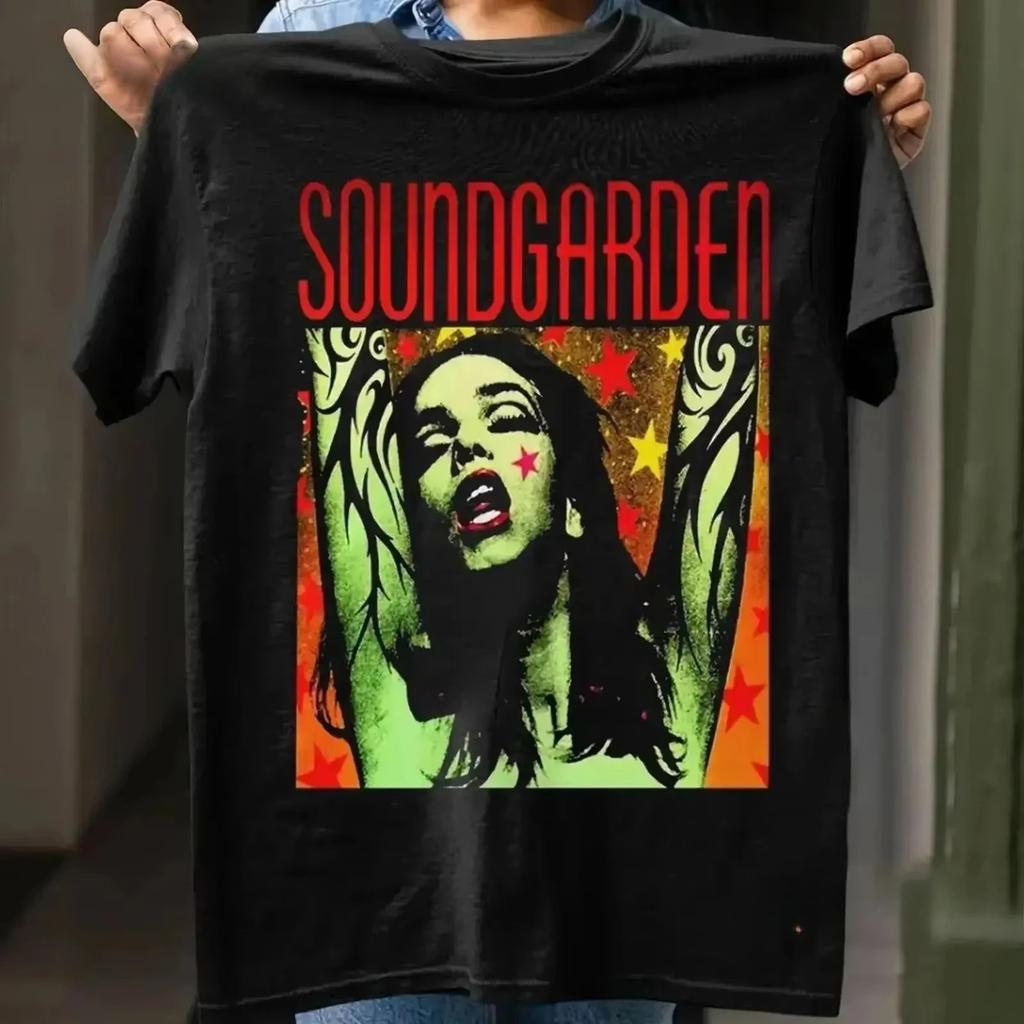 Soundgarden Band Album Music T Shirt All Size S To 4Xl Vintage Washed Fashion Versatile Designer Clothes Streetwear Breathable