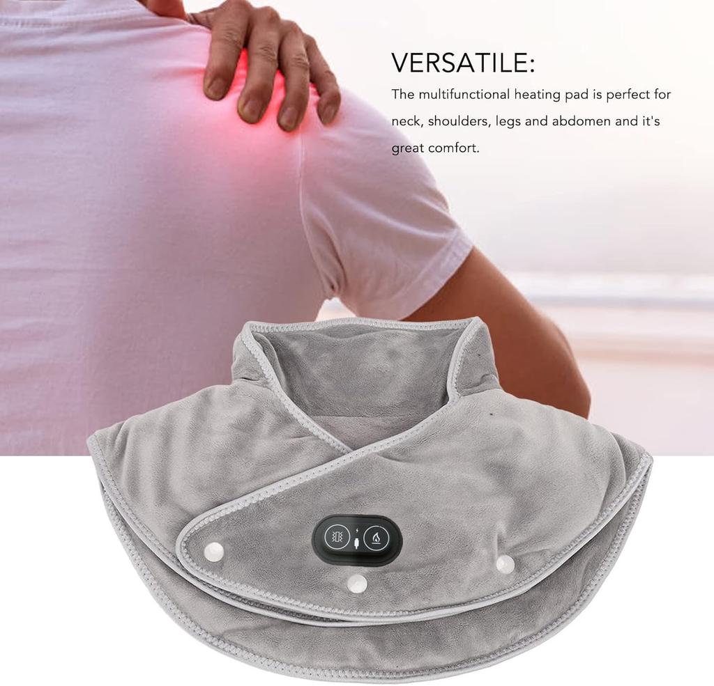 Electric Heating Shoulder Neck Pad USB Cervical Massager Vibration Shawl Brace Wrap Thermal Compress Relieve Fatigue Relax Tools