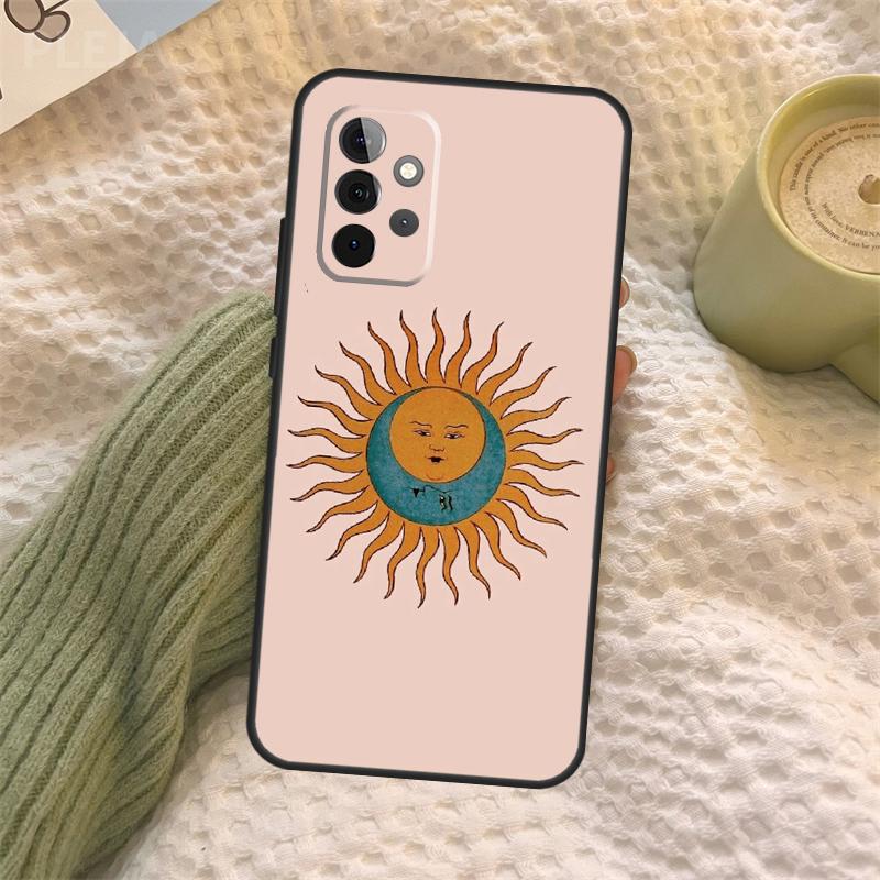 Чехол для телефона 'Солнце и Луна' для Samsung Galaxy A34 A54 A14 A13 A12 A32 A52 A22 A72 A31 A51 A71 A52S A53