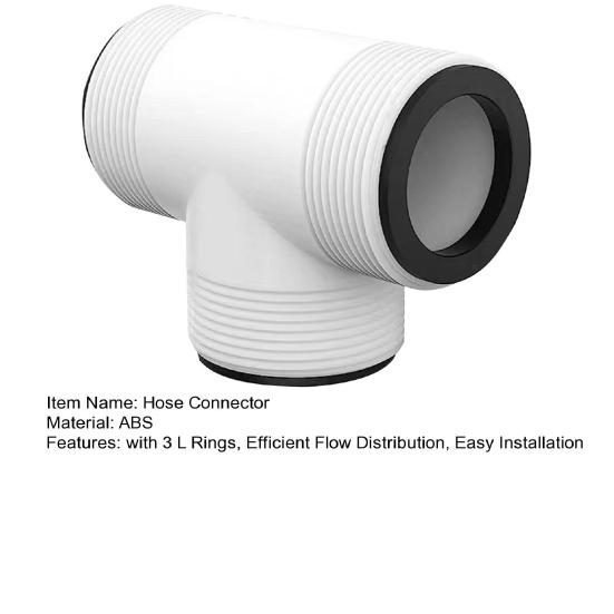 Соединитель для шланга для бассейна Intex Coleman, Т-образный разветвитель с 3 кольцами L, Эффективное распределение потока, Т-образный переходник для шланга насоса для бассейна