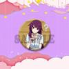 Cartoon Monogatari Series Badge Anime Hitagi  Koyomi Araragi Lapel Pins Round Brooches for Bag Clothes Hat Decor Jewelry Gifts