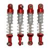 VGEBY RC Shock Aluminum 60mm Shock Absorbers for RC Car Modification Parts WPL 99S 2 Pairs RC WPL C14 Shocks Absorbers, C14, C24, MN, D90, Models,