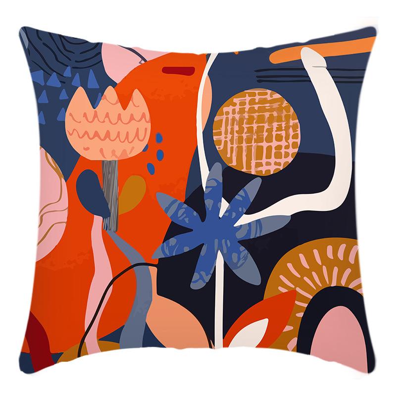 New Art Abstract Print Letter Print Pillowcase Home Sofa Cushion Cover