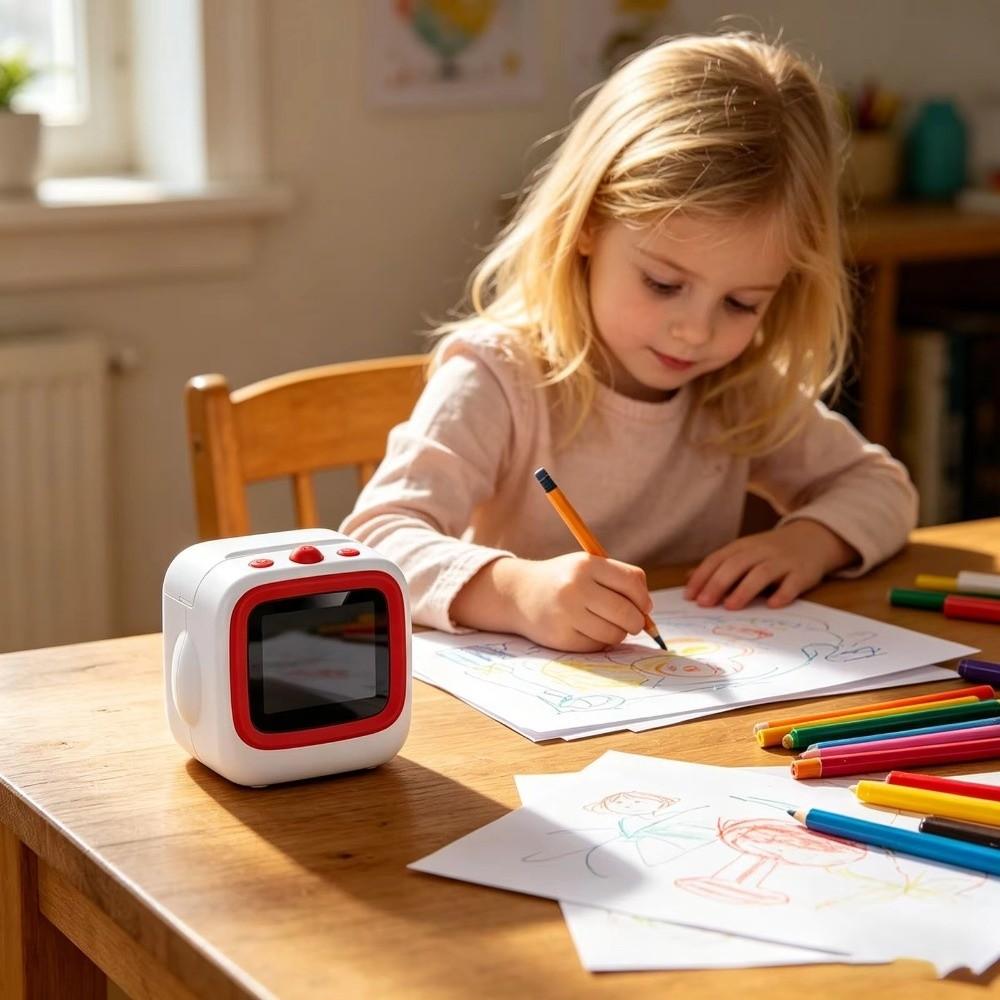 2.4Inch IPS Screen Pocket Photo Printer 2.4inch HD Screen Thermal Sticker Maker  Kid Student Gift