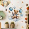 Cartoon Bear Elephant Balloon Star Wall Decals for Children's Room Bedroom Background Decoration Self Adhesive Wall Stickers