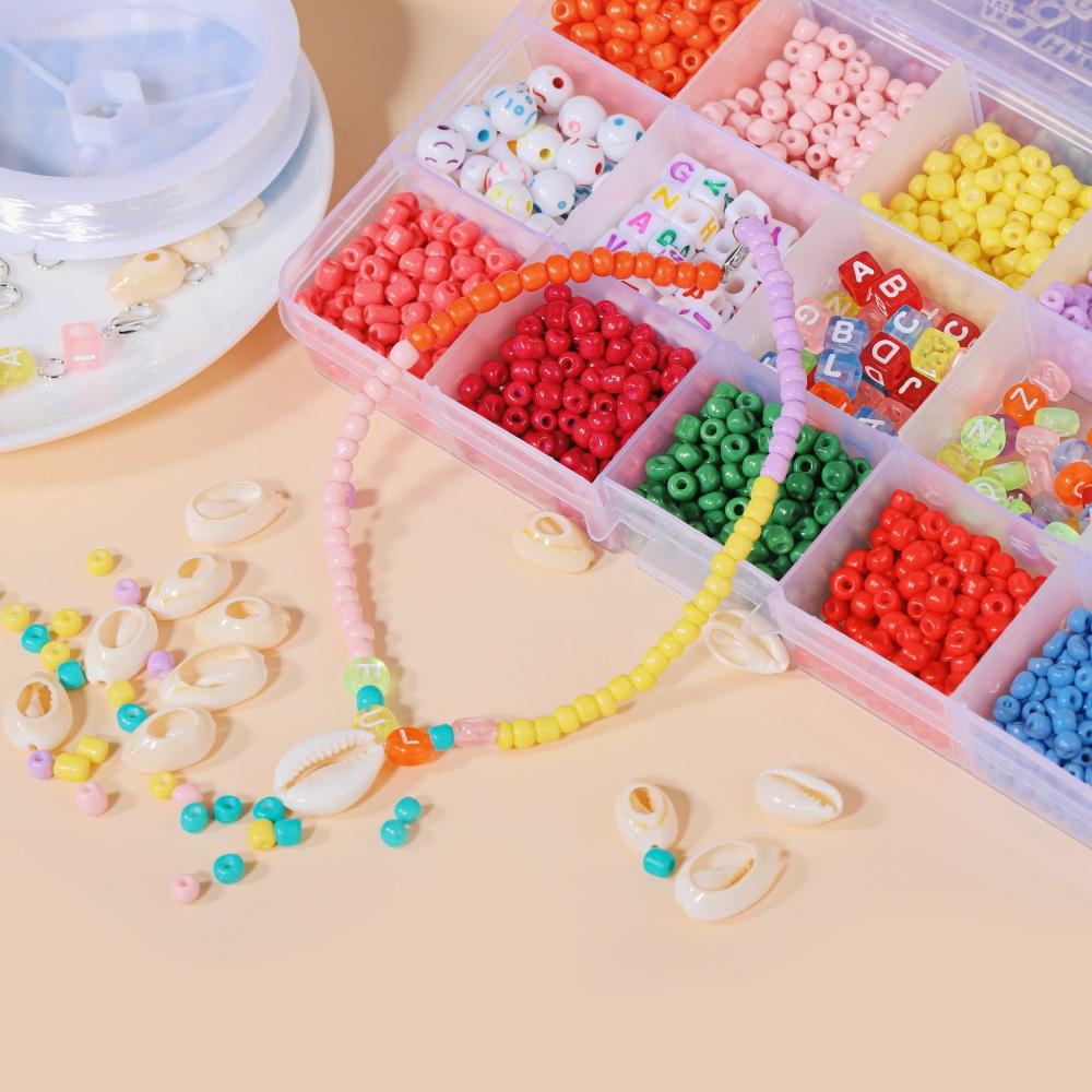 1Set with Box Glass Seed Beads Czech Charm Crystal Spacer Glass Bead For Jewelry Making Kits DIY Handmade Supplies Accessories Set