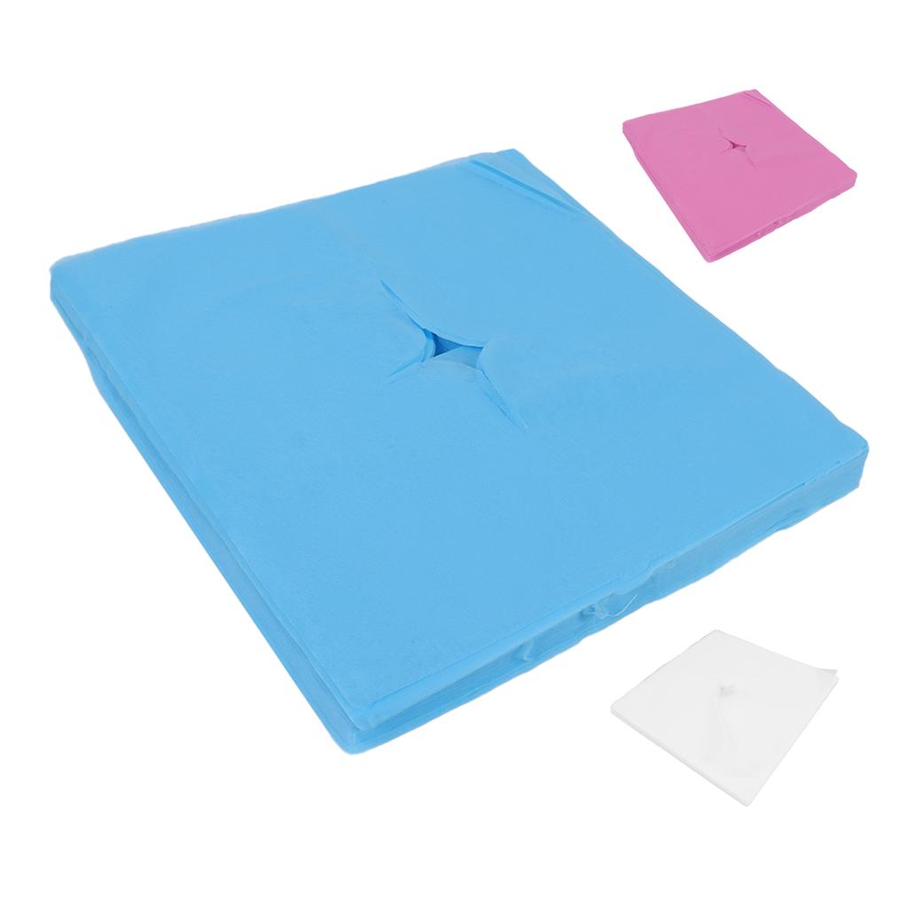 100 шт., чехол для подставки для лица, дизайн с отверстием, хорошее водопоглощение, дышащий одноразовый чехол на подголовник для Be